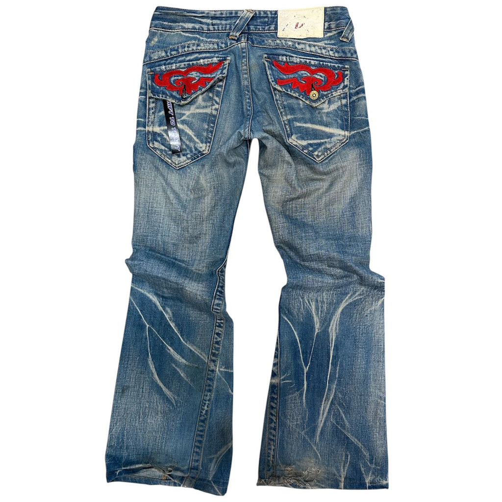 Vintage Blue Wash Utility Thrifted Jeans – Drive Jeans Co.